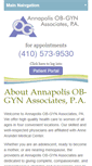 Mobile Screenshot of annapolisobgyn.com